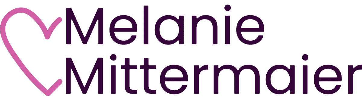 Logo von Online-Coaching-Expertin Melanie Mittermaier Liebe Leben